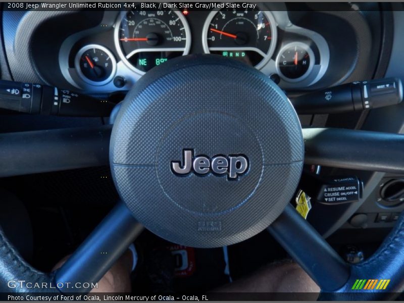 Black / Dark Slate Gray/Med Slate Gray 2008 Jeep Wrangler Unlimited Rubicon 4x4