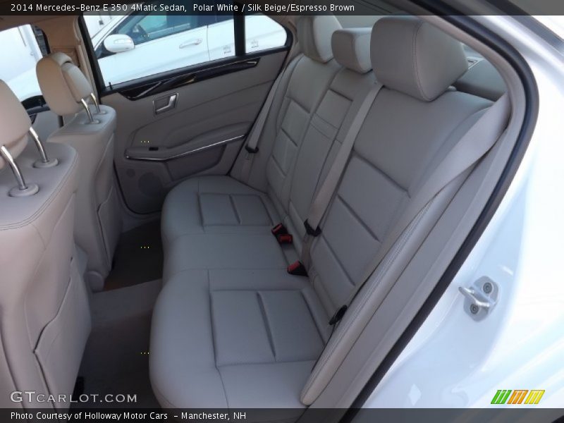 Polar White / Silk Beige/Espresso Brown 2014 Mercedes-Benz E 350 4Matic Sedan