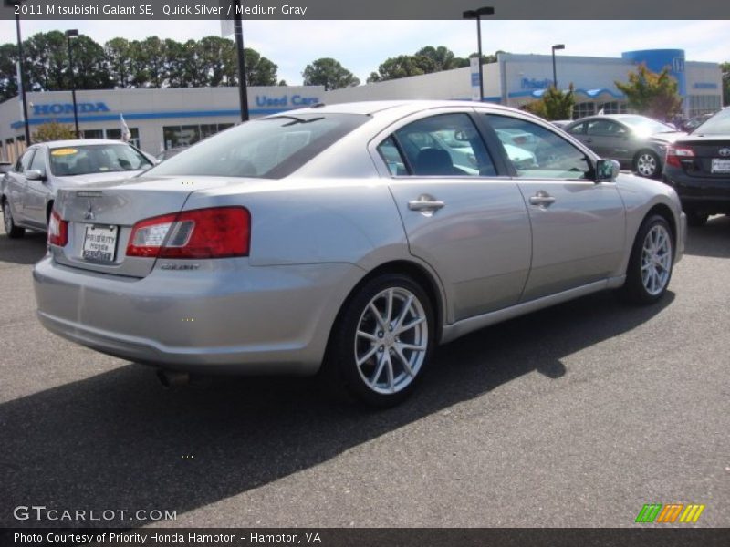 Quick Silver / Medium Gray 2011 Mitsubishi Galant SE