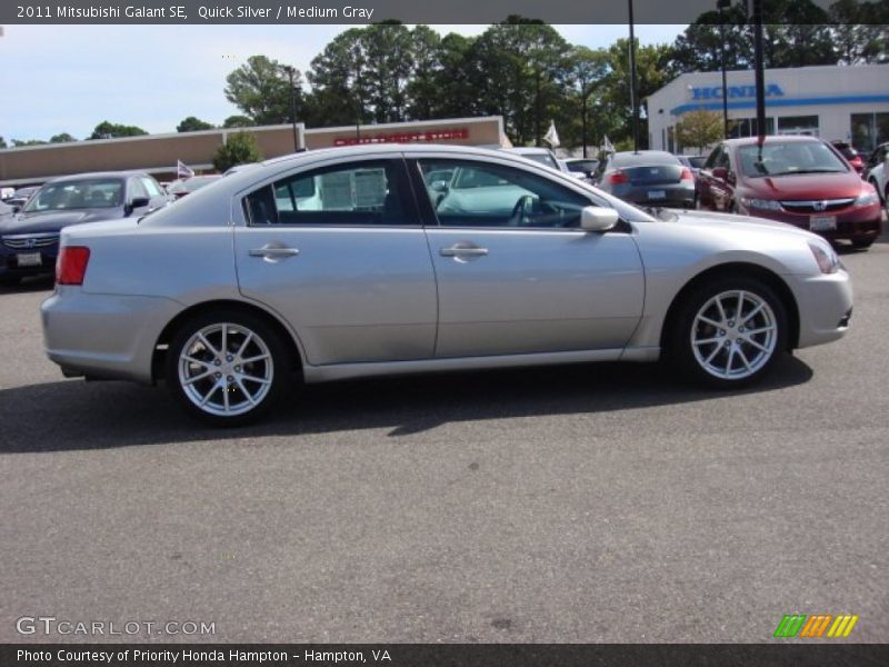 Quick Silver / Medium Gray 2011 Mitsubishi Galant SE