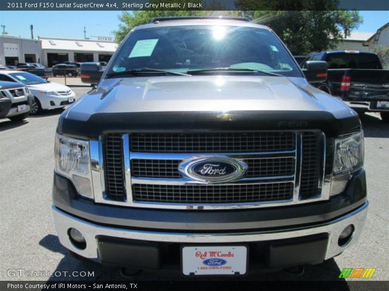 Sterling Grey Metallic / Black 2011 Ford F150 Lariat SuperCrew 4x4