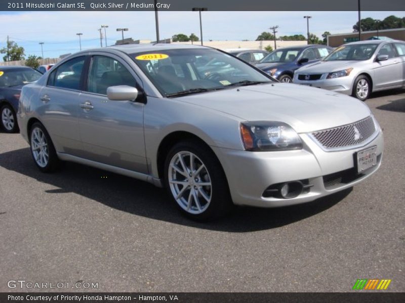 Quick Silver / Medium Gray 2011 Mitsubishi Galant SE