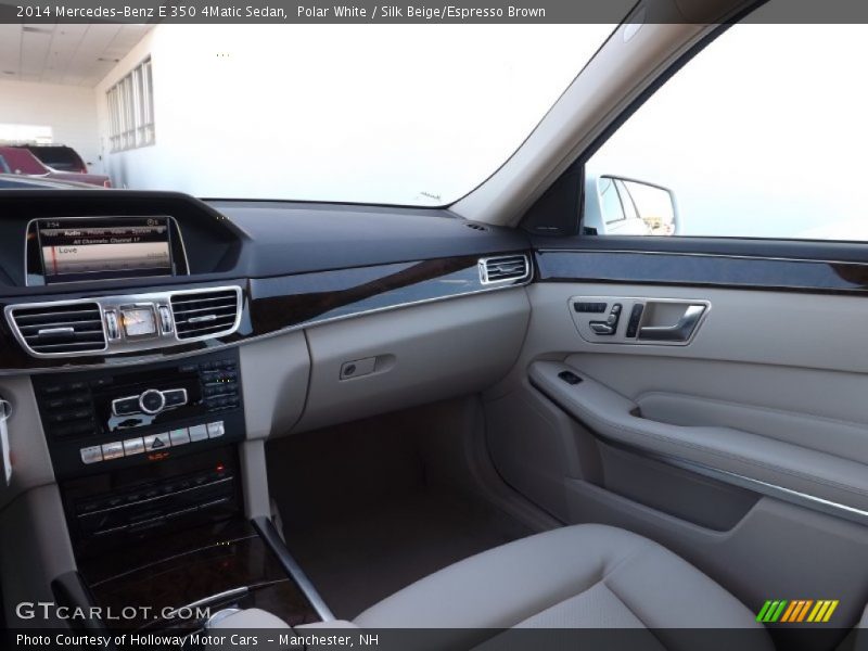 Polar White / Silk Beige/Espresso Brown 2014 Mercedes-Benz E 350 4Matic Sedan