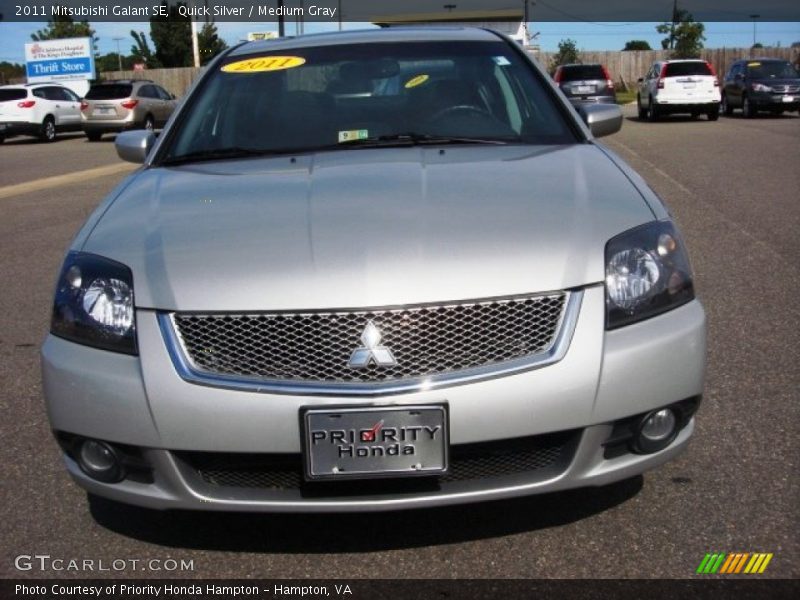 Quick Silver / Medium Gray 2011 Mitsubishi Galant SE