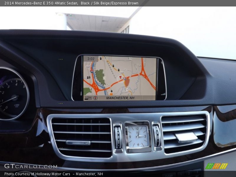Black / Silk Beige/Espresso Brown 2014 Mercedes-Benz E 350 4Matic Sedan