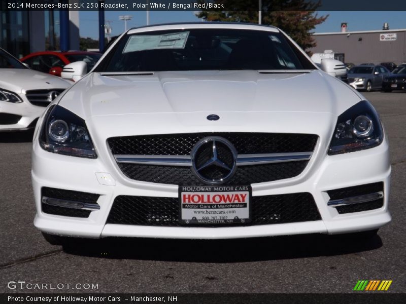 Polar White / Bengal Red/Black 2014 Mercedes-Benz SLK 250 Roadster