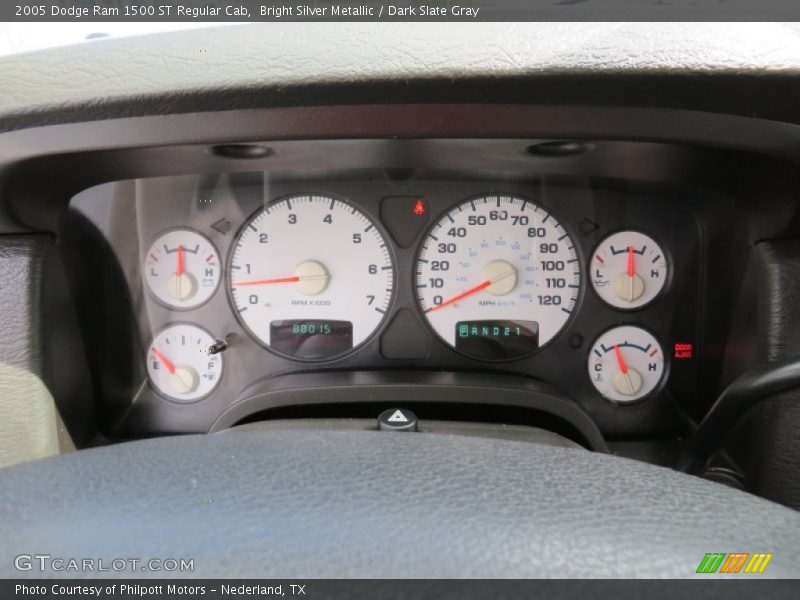 Bright Silver Metallic / Dark Slate Gray 2005 Dodge Ram 1500 ST Regular Cab