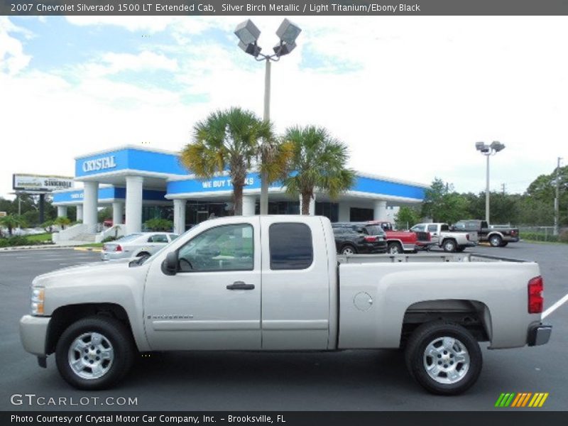 Silver Birch Metallic / Light Titanium/Ebony Black 2007 Chevrolet Silverado 1500 LT Extended Cab