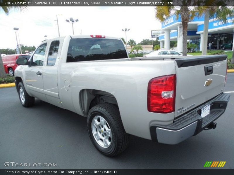 Silver Birch Metallic / Light Titanium/Ebony Black 2007 Chevrolet Silverado 1500 LT Extended Cab