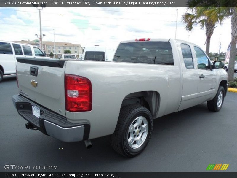 Silver Birch Metallic / Light Titanium/Ebony Black 2007 Chevrolet Silverado 1500 LT Extended Cab