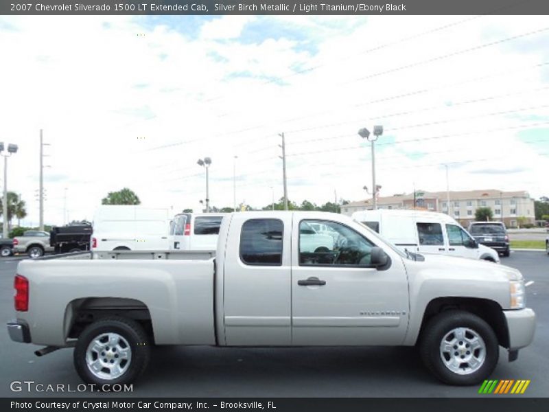 Silver Birch Metallic / Light Titanium/Ebony Black 2007 Chevrolet Silverado 1500 LT Extended Cab