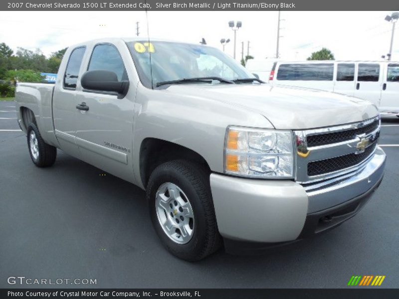 Silver Birch Metallic / Light Titanium/Ebony Black 2007 Chevrolet Silverado 1500 LT Extended Cab