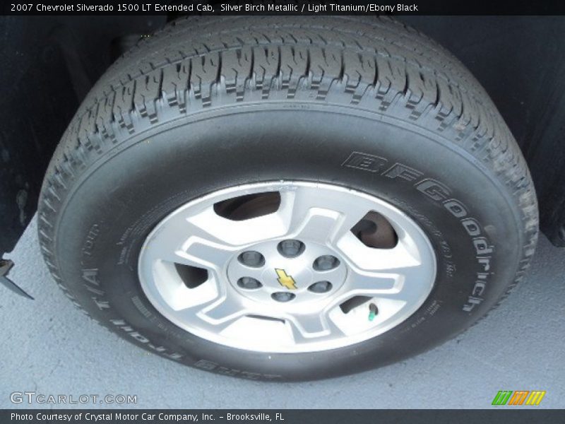 Silver Birch Metallic / Light Titanium/Ebony Black 2007 Chevrolet Silverado 1500 LT Extended Cab