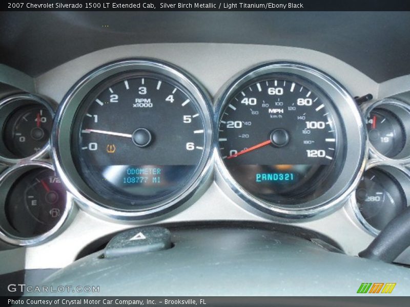 Silver Birch Metallic / Light Titanium/Ebony Black 2007 Chevrolet Silverado 1500 LT Extended Cab
