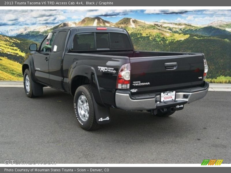 Black / Graphite 2013 Toyota Tacoma V6 TRD Access Cab 4x4