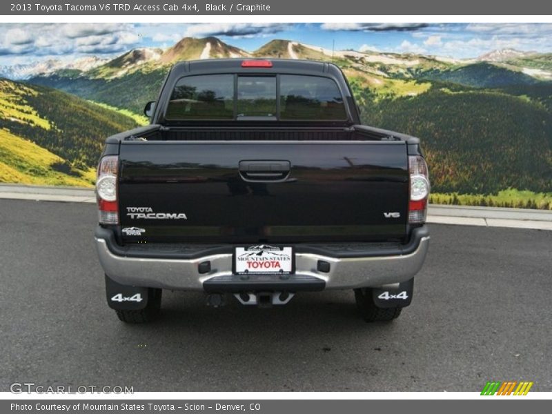 Black / Graphite 2013 Toyota Tacoma V6 TRD Access Cab 4x4