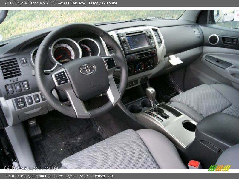 Black / Graphite 2013 Toyota Tacoma V6 TRD Access Cab 4x4