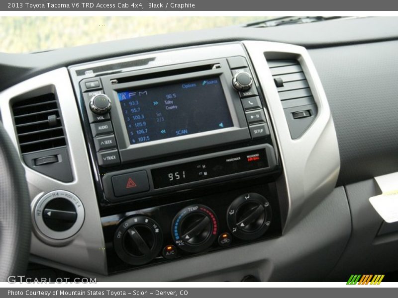 Black / Graphite 2013 Toyota Tacoma V6 TRD Access Cab 4x4