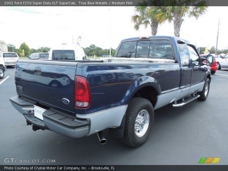 True Blue Metallic / Medium Flint 2002 Ford F250 Super Duty XLT SuperCab
