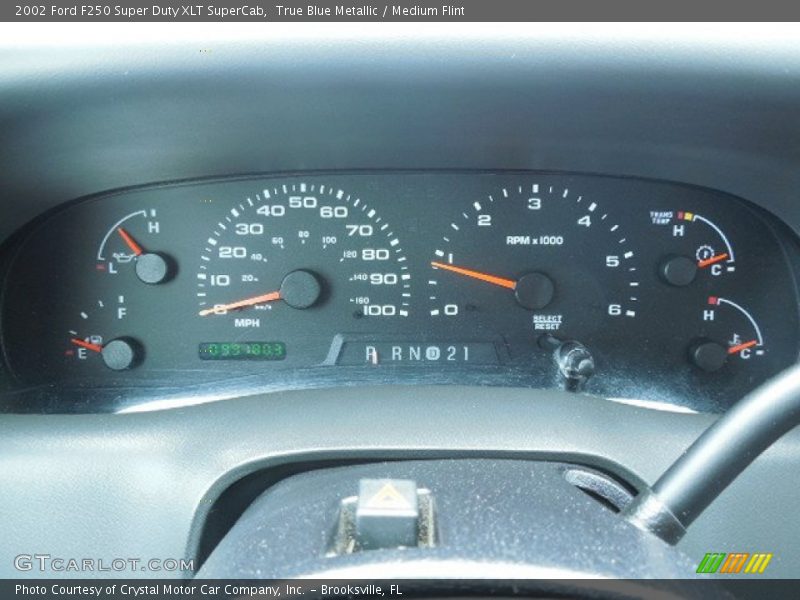  2002 F250 Super Duty XLT SuperCab XLT SuperCab Gauges