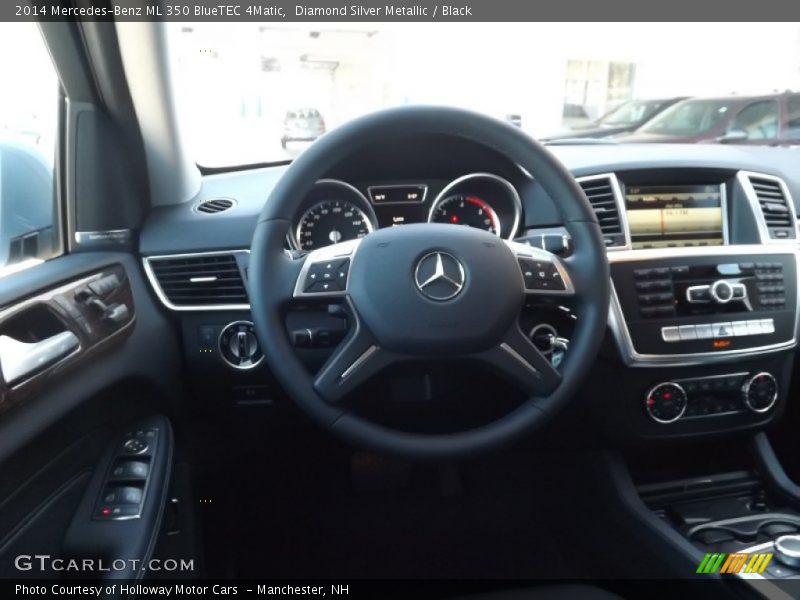 Diamond Silver Metallic / Black 2014 Mercedes-Benz ML 350 BlueTEC 4Matic