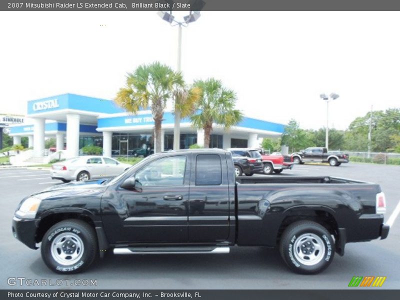 Brilliant Black / Slate 2007 Mitsubishi Raider LS Extended Cab