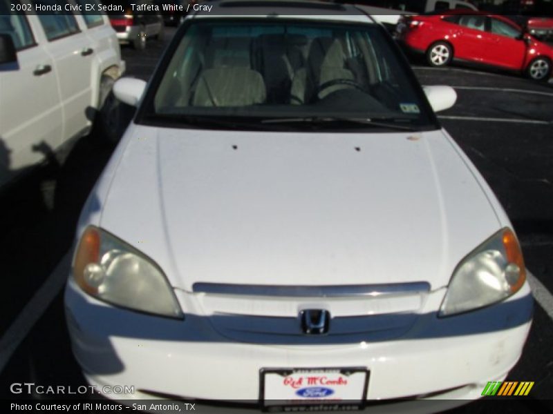 Taffeta White / Gray 2002 Honda Civic EX Sedan
