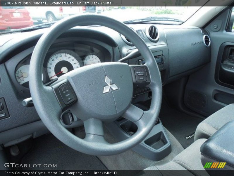 Brilliant Black / Slate 2007 Mitsubishi Raider LS Extended Cab