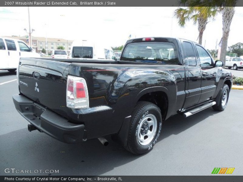Brilliant Black / Slate 2007 Mitsubishi Raider LS Extended Cab