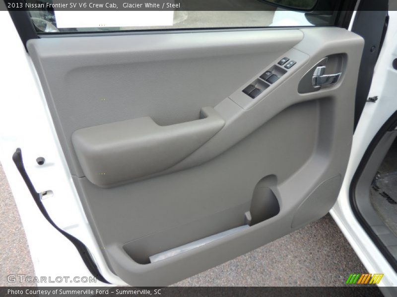 Glacier White / Steel 2013 Nissan Frontier SV V6 Crew Cab