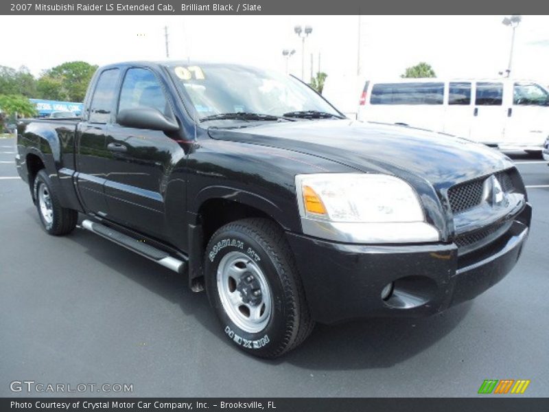 Brilliant Black / Slate 2007 Mitsubishi Raider LS Extended Cab