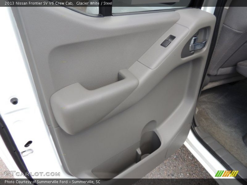 Glacier White / Steel 2013 Nissan Frontier SV V6 Crew Cab