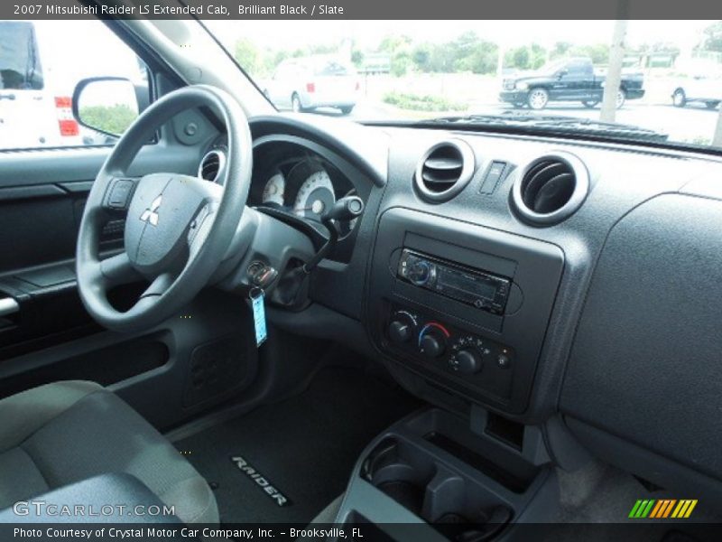 Brilliant Black / Slate 2007 Mitsubishi Raider LS Extended Cab
