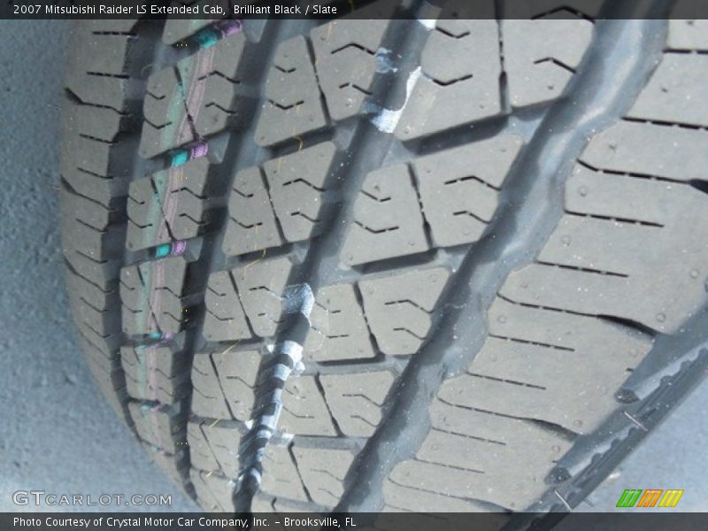 Brilliant Black / Slate 2007 Mitsubishi Raider LS Extended Cab