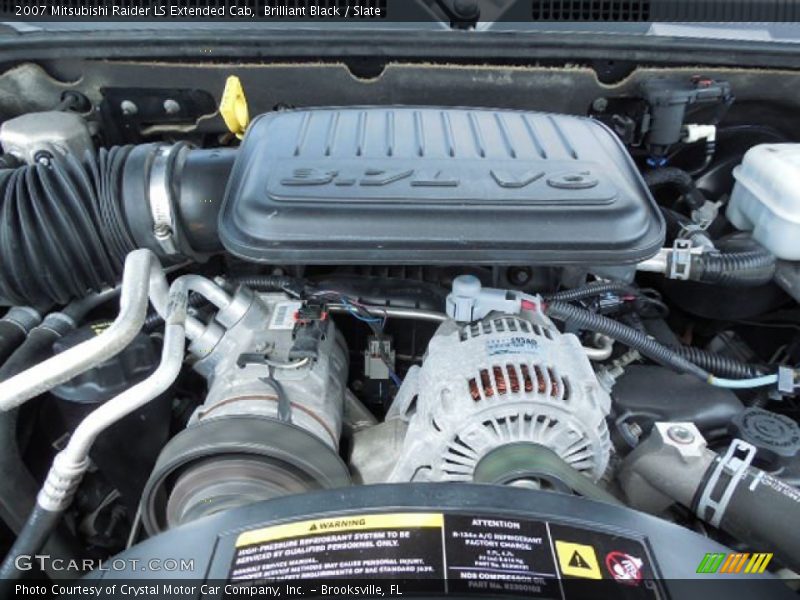 Brilliant Black / Slate 2007 Mitsubishi Raider LS Extended Cab