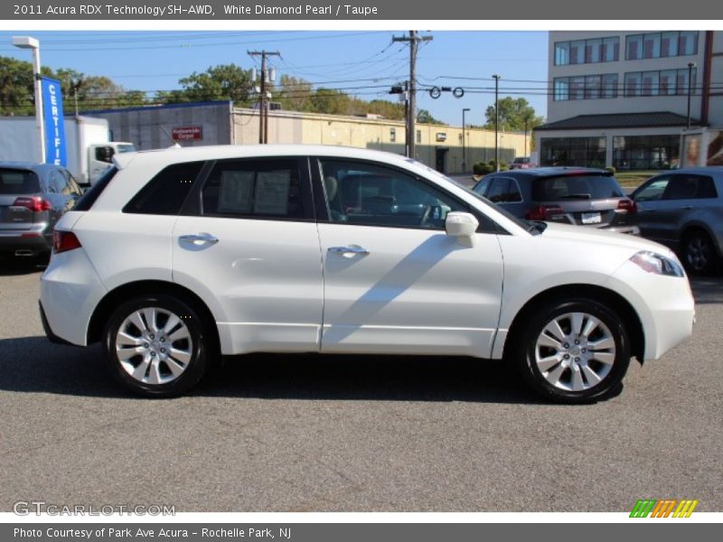White Diamond Pearl / Taupe 2011 Acura RDX Technology SH-AWD