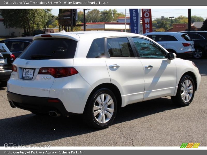 White Diamond Pearl / Taupe 2011 Acura RDX Technology SH-AWD