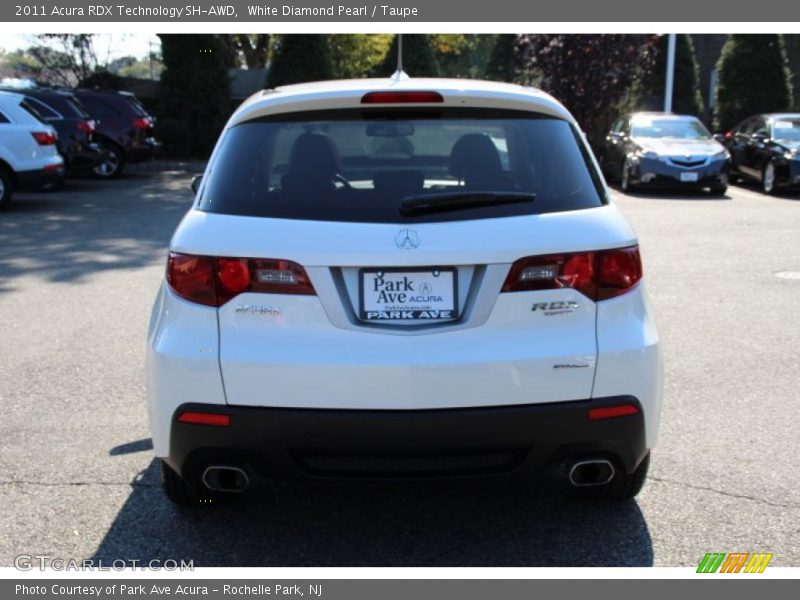 White Diamond Pearl / Taupe 2011 Acura RDX Technology SH-AWD