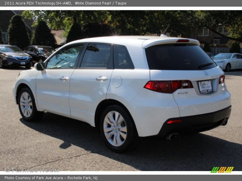 White Diamond Pearl / Taupe 2011 Acura RDX Technology SH-AWD