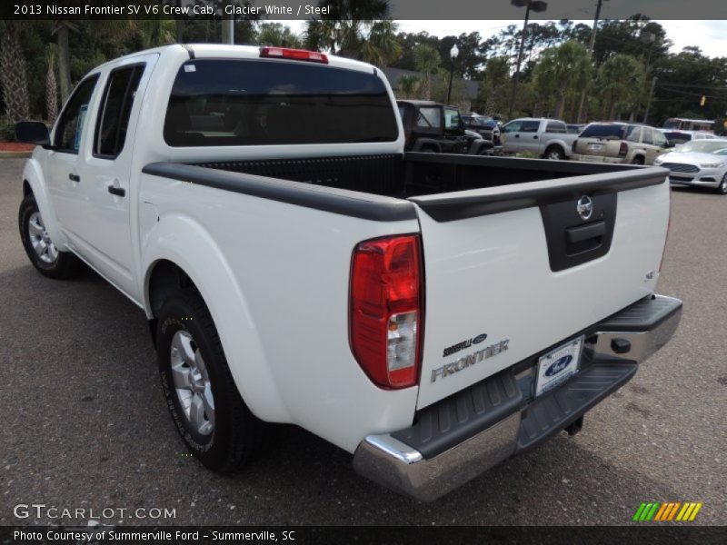 Glacier White / Steel 2013 Nissan Frontier SV V6 Crew Cab