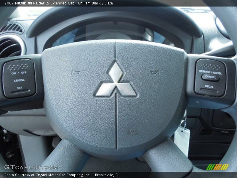 Brilliant Black / Slate 2007 Mitsubishi Raider LS Extended Cab