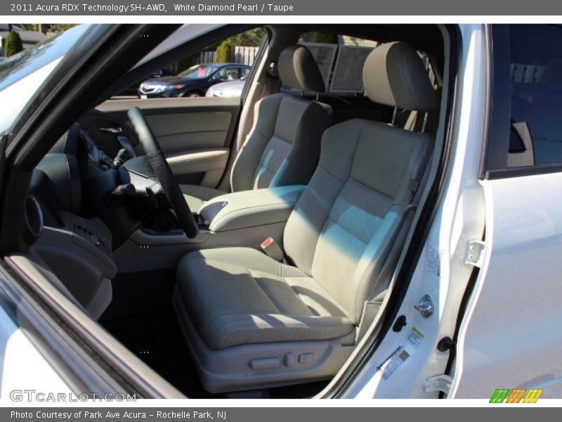 White Diamond Pearl / Taupe 2011 Acura RDX Technology SH-AWD