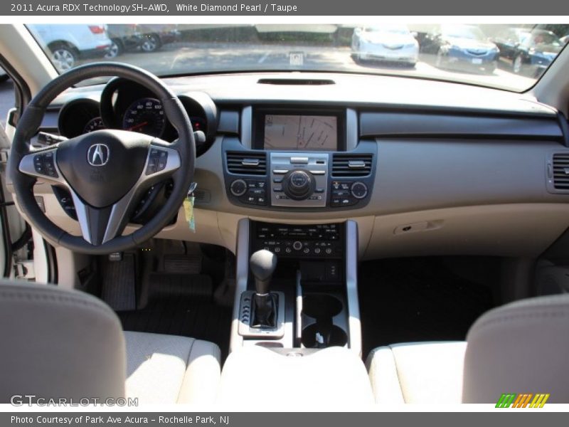 White Diamond Pearl / Taupe 2011 Acura RDX Technology SH-AWD