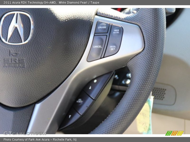 White Diamond Pearl / Taupe 2011 Acura RDX Technology SH-AWD