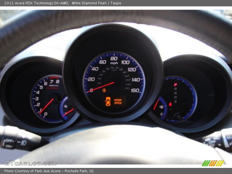 White Diamond Pearl / Taupe 2011 Acura RDX Technology SH-AWD