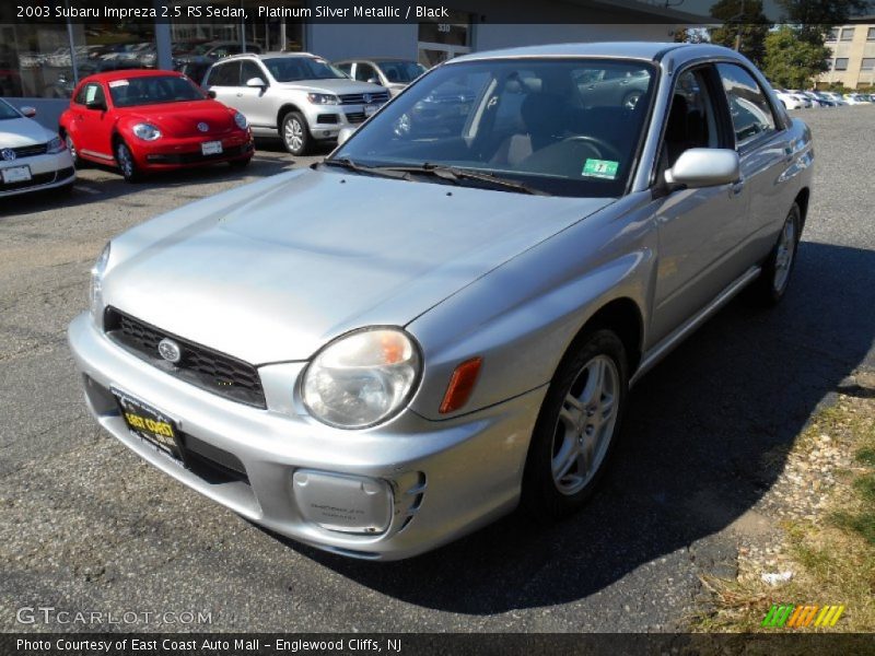 Platinum Silver Metallic / Black 2003 Subaru Impreza 2.5 RS Sedan