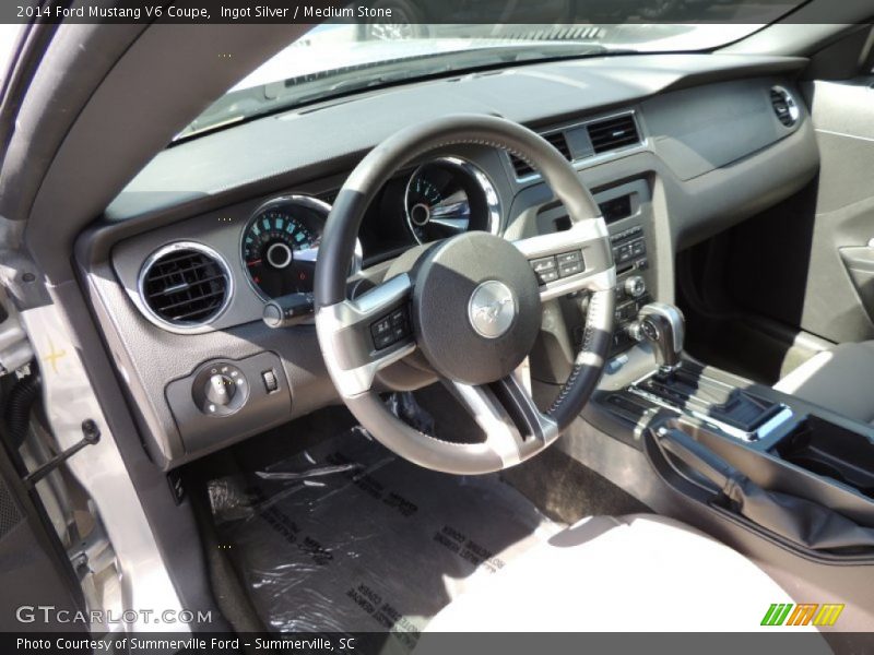 Ingot Silver / Medium Stone 2014 Ford Mustang V6 Coupe