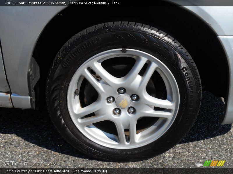 Platinum Silver Metallic / Black 2003 Subaru Impreza 2.5 RS Sedan