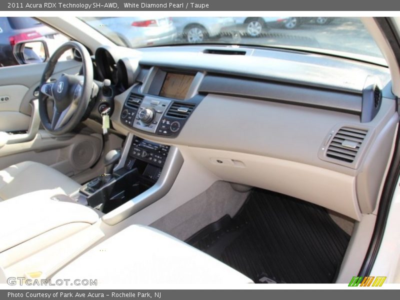 White Diamond Pearl / Taupe 2011 Acura RDX Technology SH-AWD