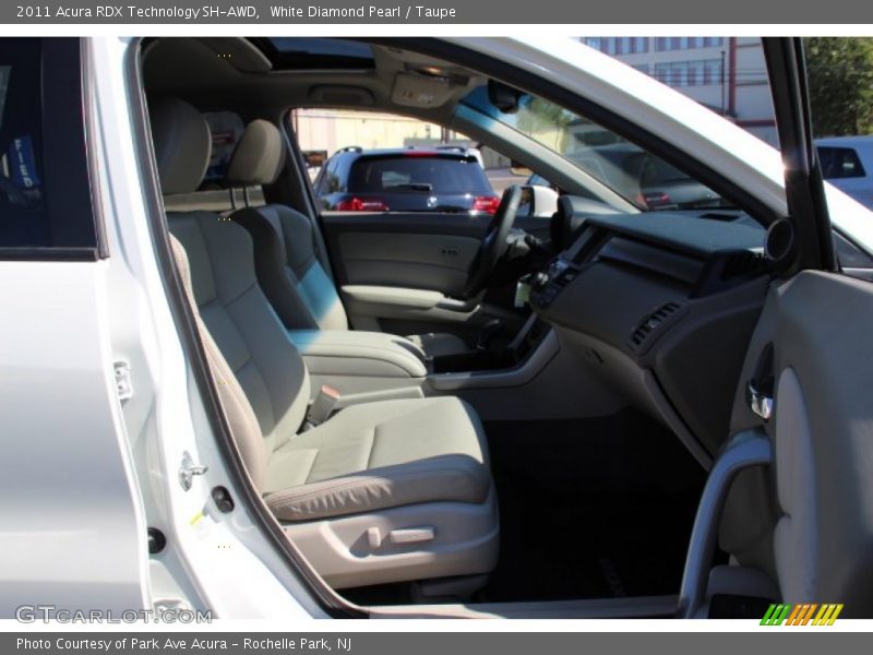 White Diamond Pearl / Taupe 2011 Acura RDX Technology SH-AWD